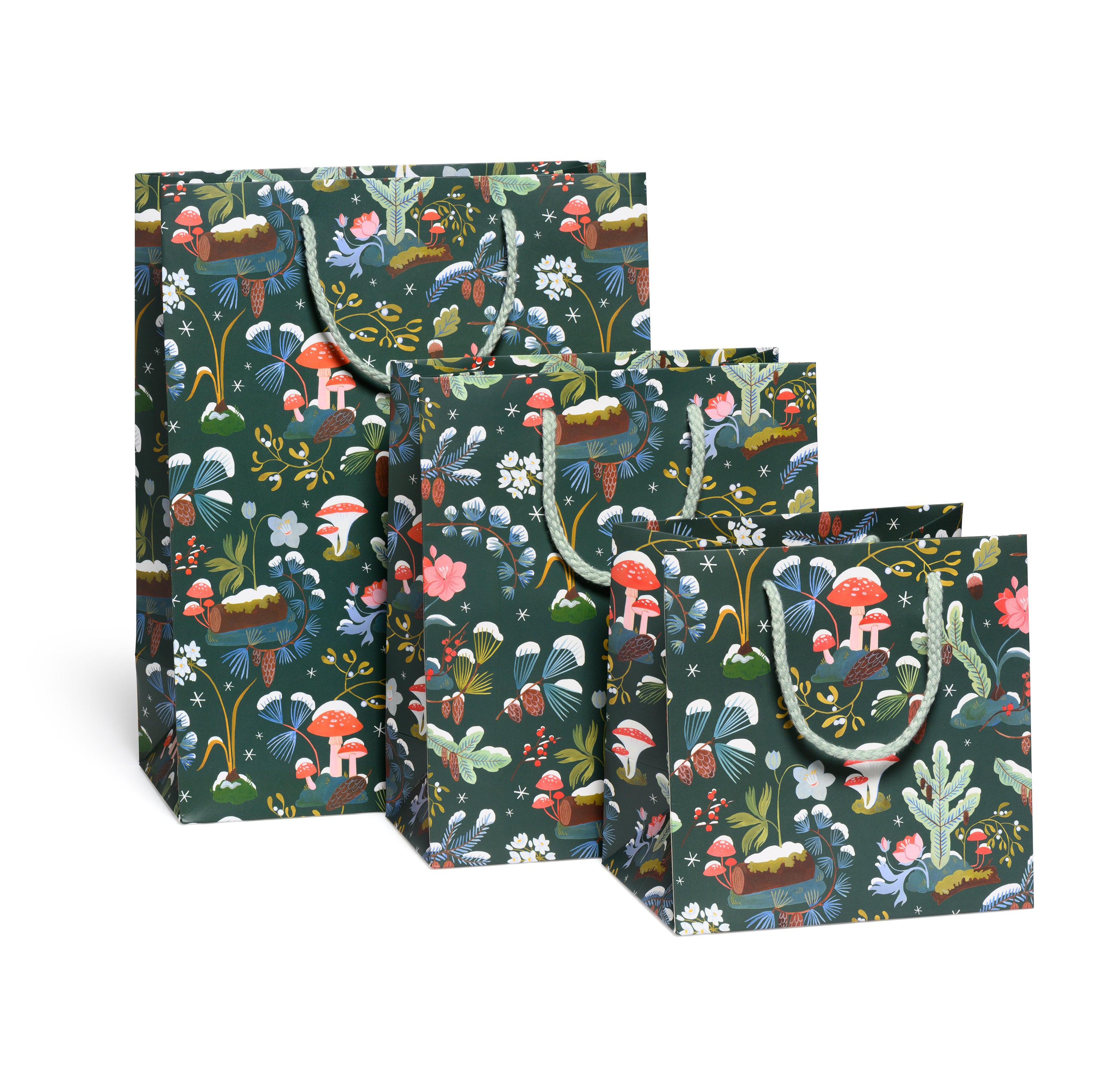 Holiday Moss gift bags