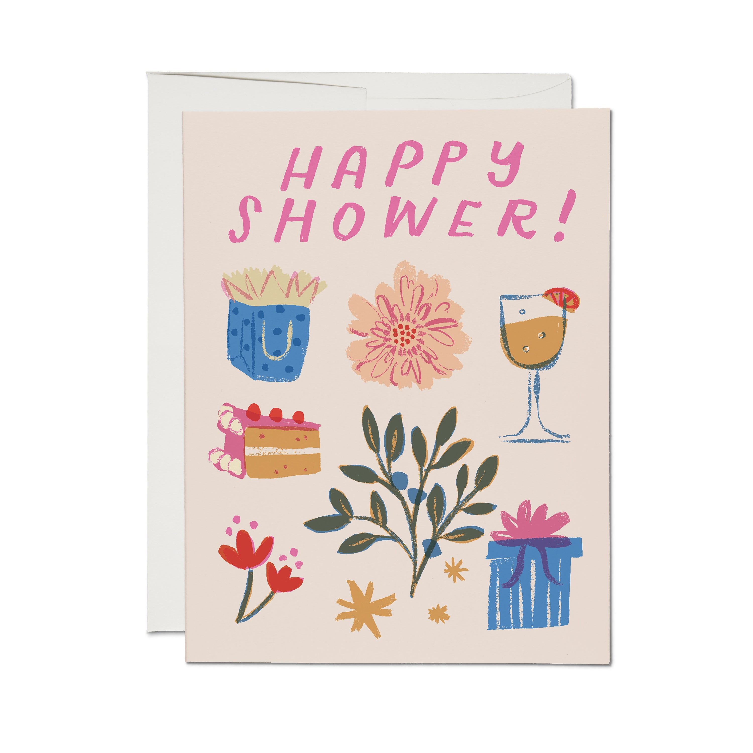 Joyful Shower greeting card Single