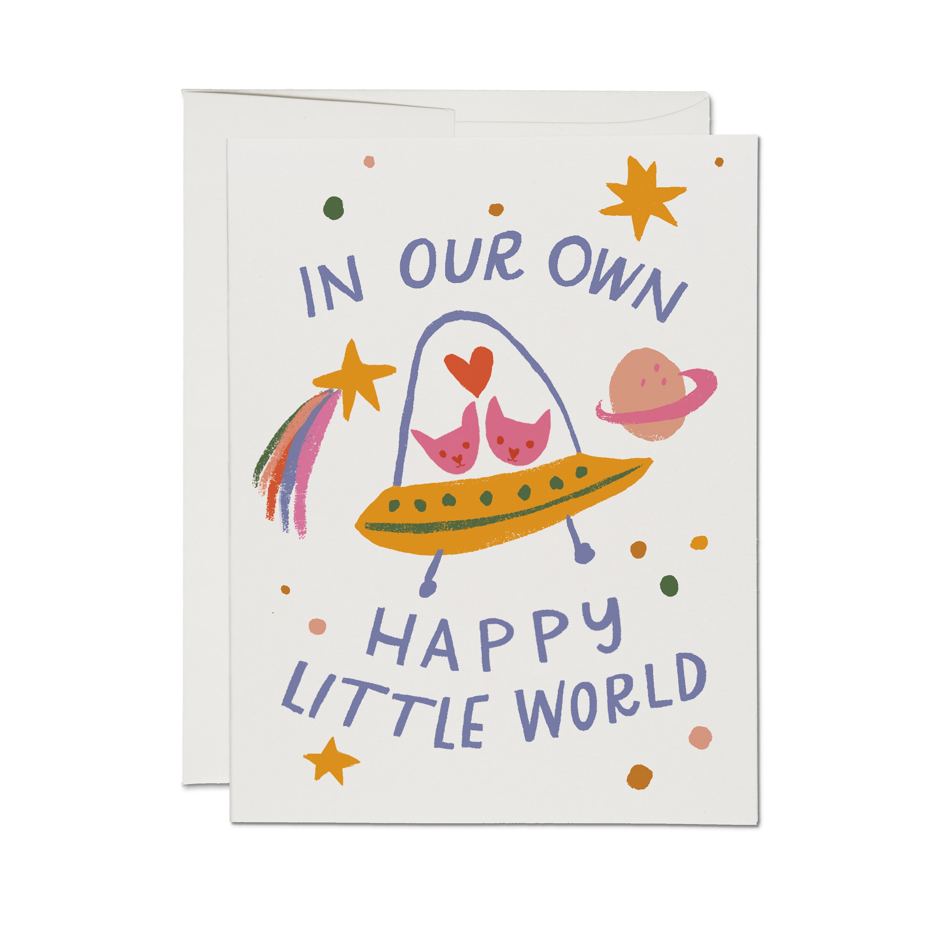 Happy Little World greeting card Single
