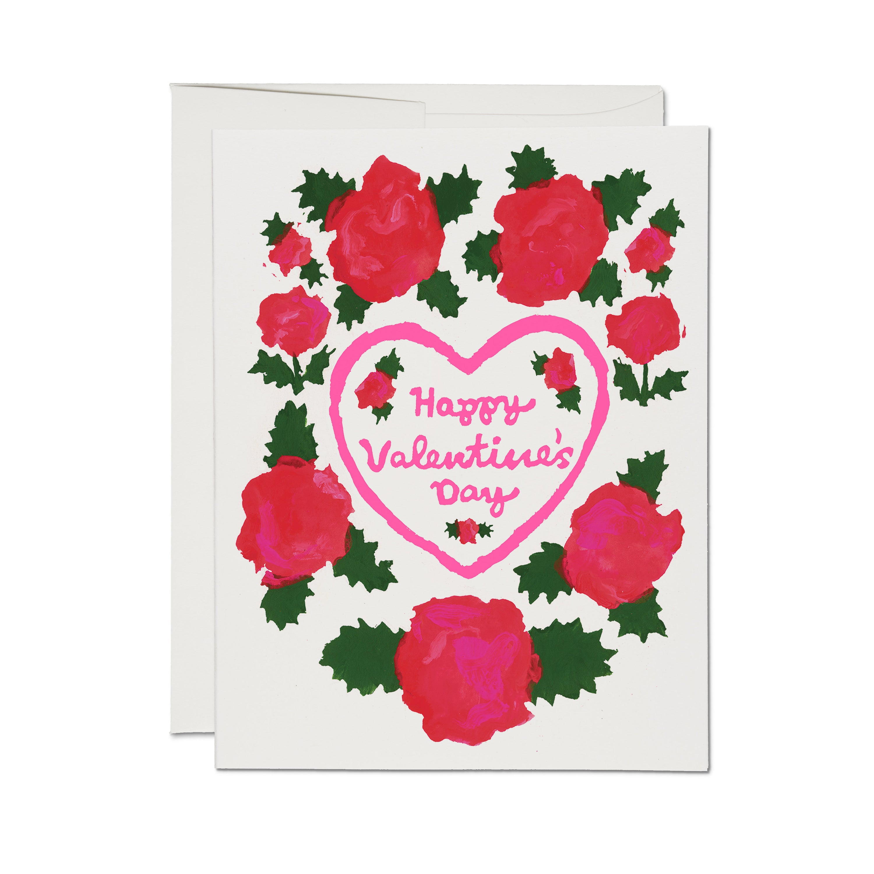 Rosy Heart greeting card Single
