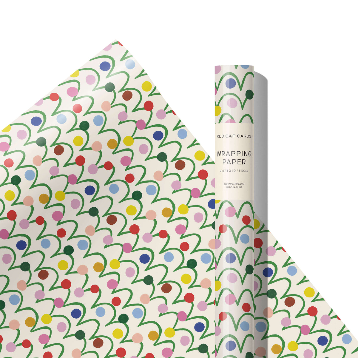 Festive Globes 10 ft wrap roll