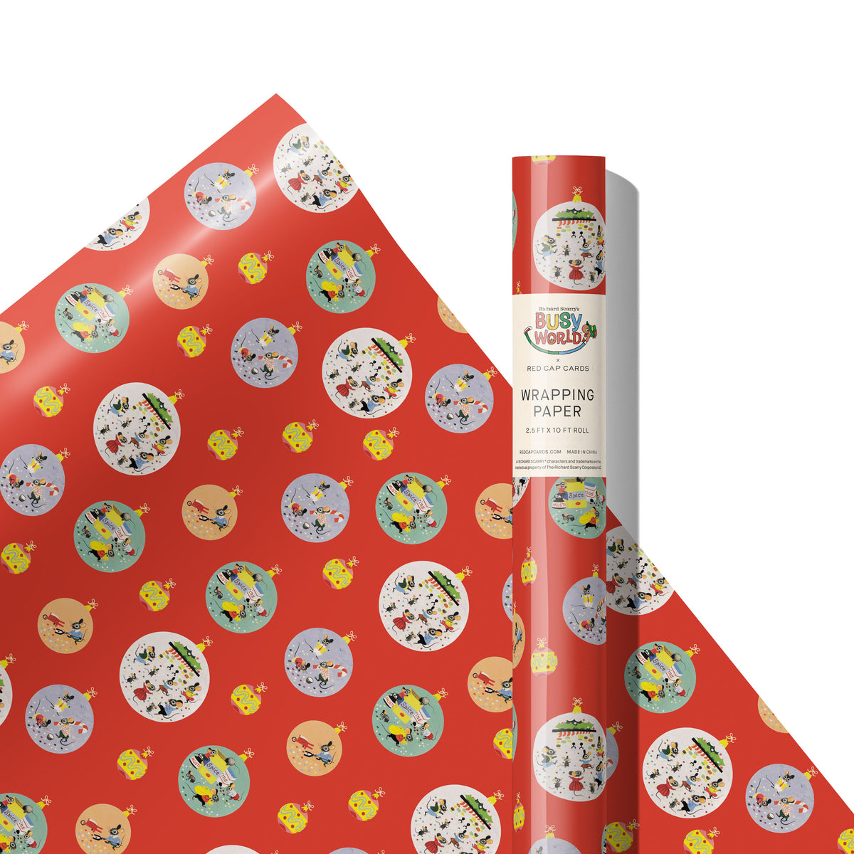 Holiday Mice 10 ft wrap roll