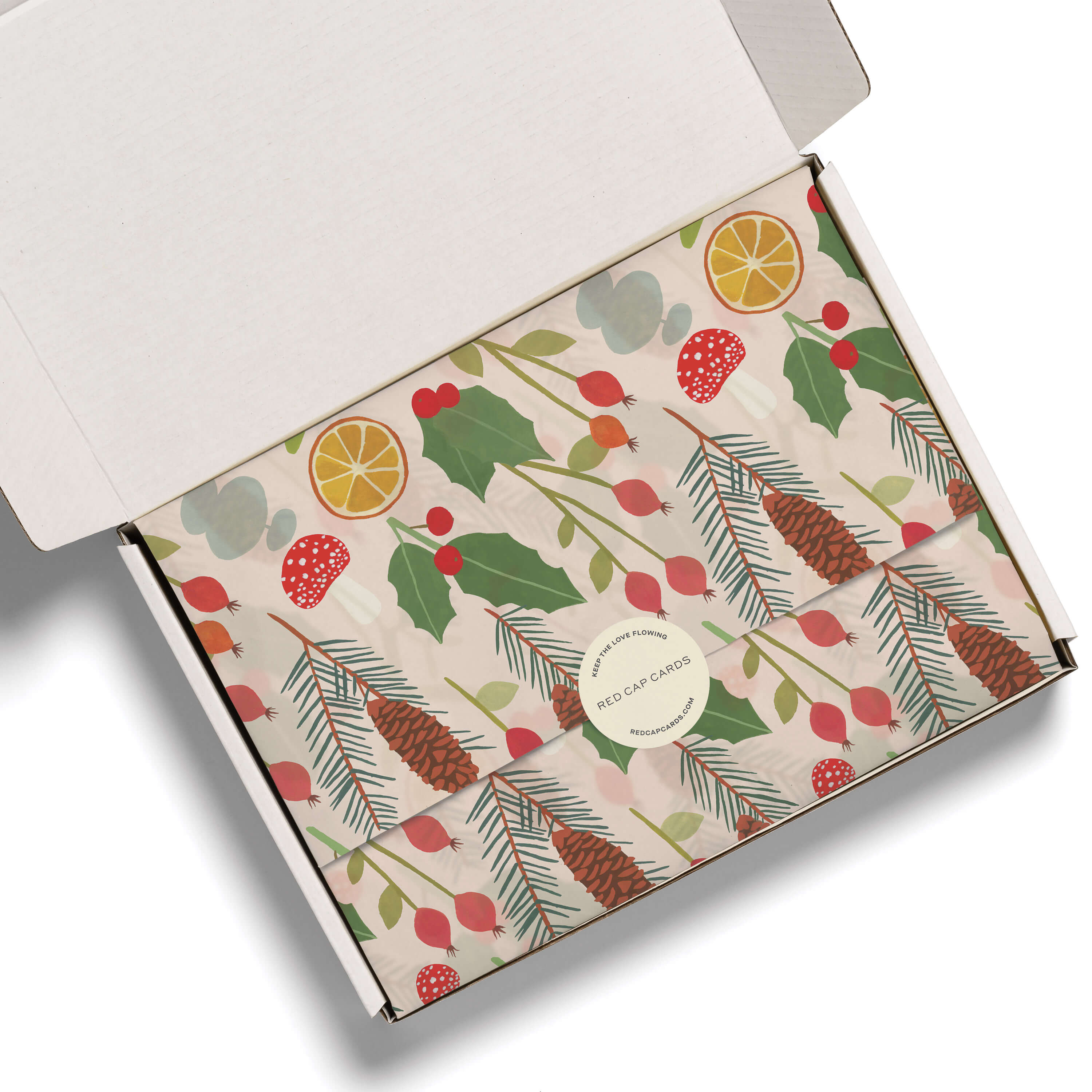 Holiday Greens tissue paper 5 Sheets