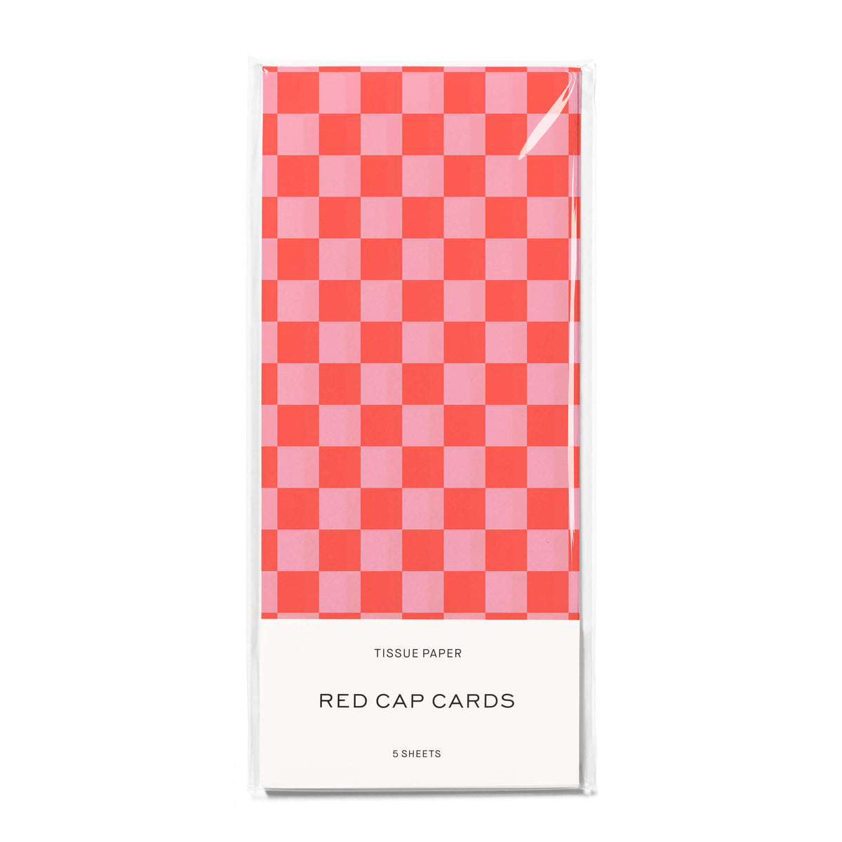 Red Checkers tissue 5 Sheets